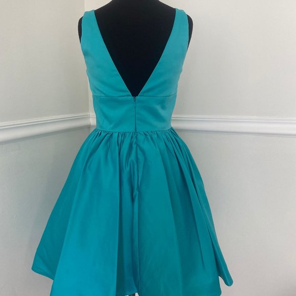 Vienna Prom A-line Satin Flowy Dress - Picture 5 of 7